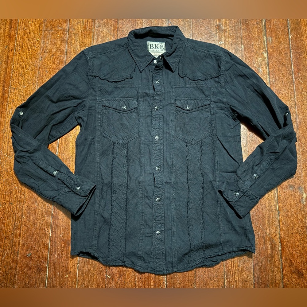 BKE Long Sleeve Button Down Shirt ~ size Large